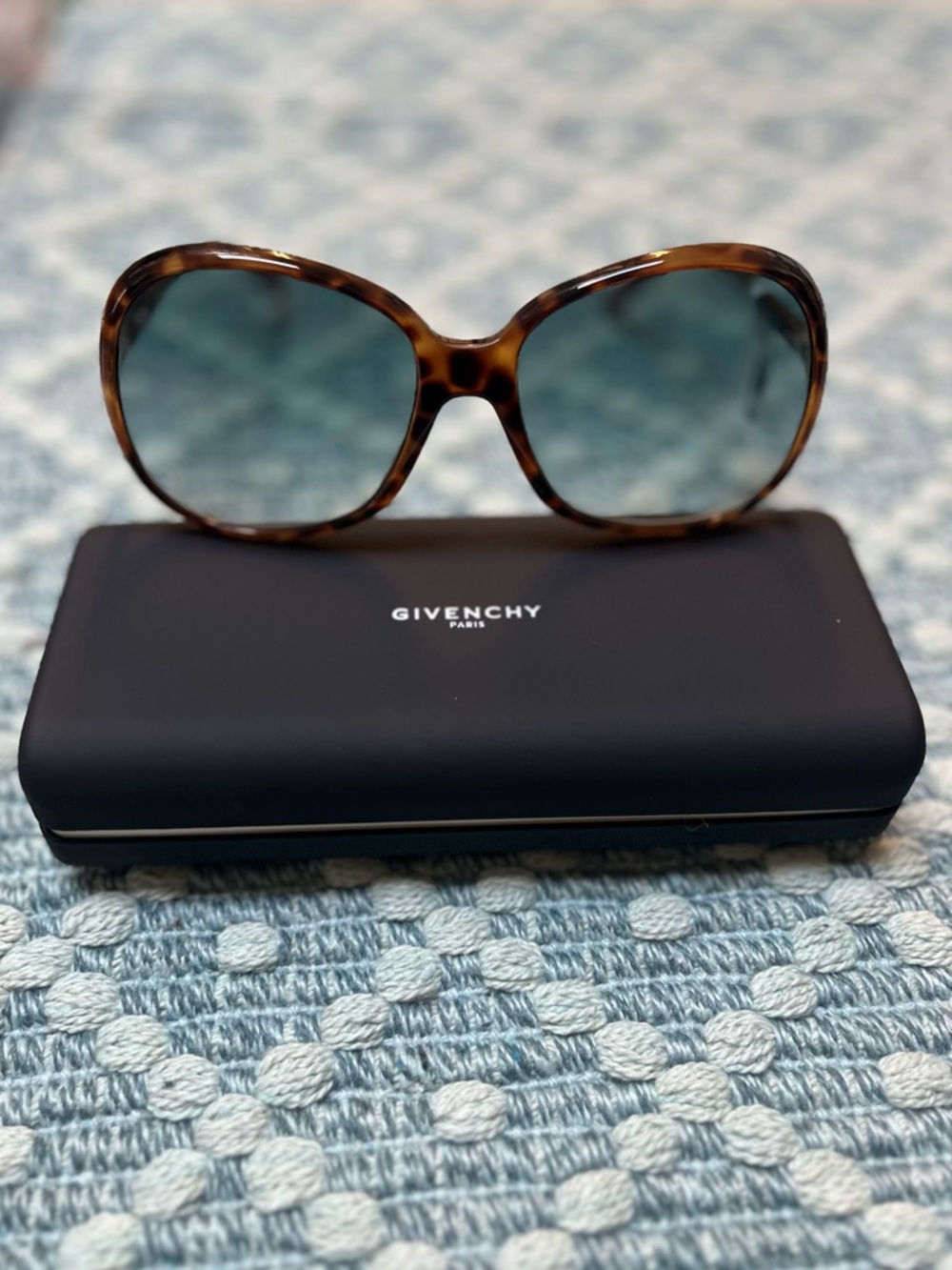 Givenchy Tortoise Butterfly blue shaded Sunglasses